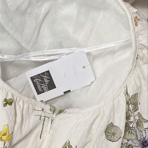 Zimmermann Jeannie Puff-Sleeve Minidress size 2/US size 6-8 - Picture 15 of 15